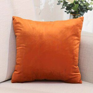 SOGA 2X 45cm Velvet Pillowcase (Vibrant Orange)